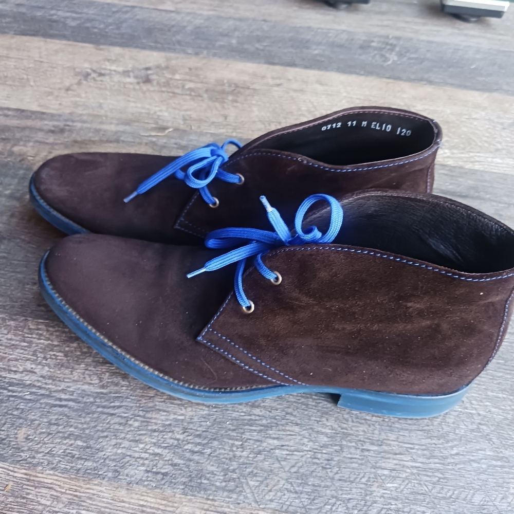 Donald J Pliner Boots Elio Chukka Suede  Mens 11 Brown ankle d2